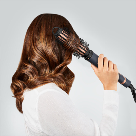 Ondulator de par Rowenta Infinite Curls Stellar CF4211F0, invelis ceramic, timp de incalzire 60 secunde, cablu rotativ 360°, varf rece, gri & portocaliu [5]