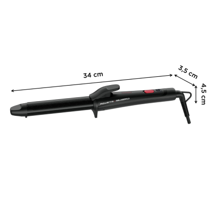Ondulator de par Rowenta Karl Lagerfeld CF321LF0, învelis exclusiv Keratin & Glow, 200°C, cablul 1.8m, negru&rosu [3]