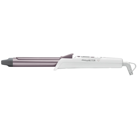 Ondulator de par Rowenta Premium Care Precious Curls CF3460F0, 8 trepte de temperatura 130 - 200 °C, Cronometru, Cashmere Keratin, alb [3]
