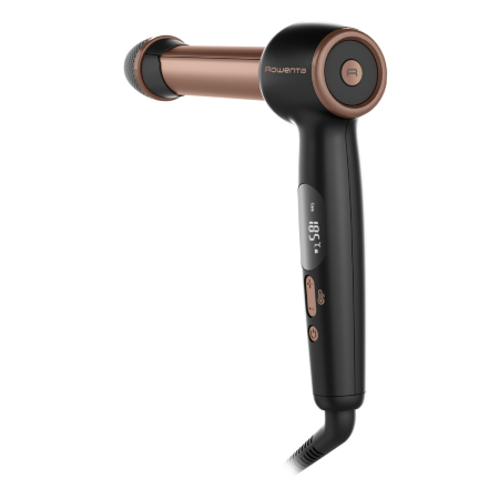 Ondulator de par Rowenta Twist Curl CF4620E0, ajustabil pe 3 diametre, temperatura ajustabila, invelis ceramic, 75 W, negru & roz [10]