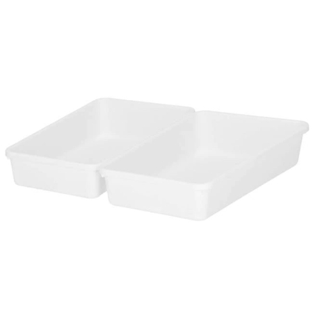 Organizator sertar bucatarie, 8 piese interconectabile, alb [4]