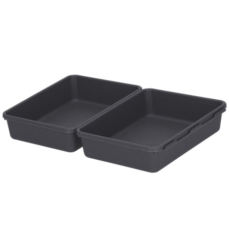 Organizator sertar bucatarie, 8 piese, negru [3]