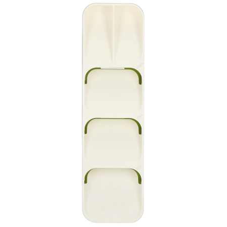 Organizator tacamuri sertar, 5 compartimente, 40x11x5,5cm, alb [7]