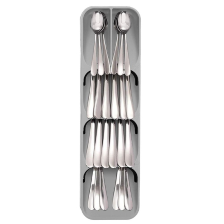Organizator tacamuri sertar, 5 compartimente, 40x11x5,5cm, gri [8]
