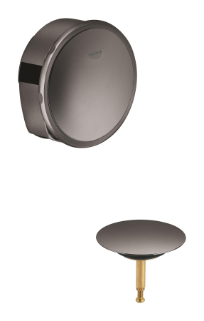 Ornament preaplin si evacuare Grohe 19952A00, TalentoFill, pentru evacuare cada Grohe, lucios, grafit [1]