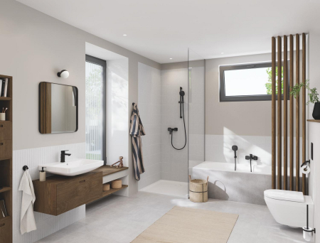 Ornament preaplin si evacuare Grohe 19952KF0, TalentoFill, pentru evacuare cada Grohe, mat, negru [2]