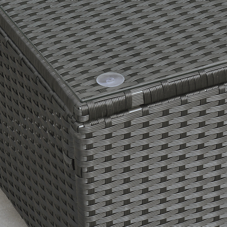  Ousunny Masa de Cafea cu Sticla Securizata, Negru [8]