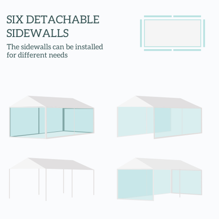  Outdoor 116" x 234" Pop-Up Canopy Tent w/ UV Protection & Lasting Strength White [3]