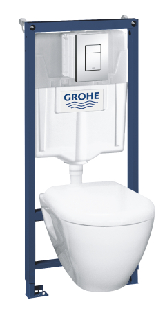 Baie - Pachet WC suspendat Grohe 39186000, 4 1 Solido Perfect, tip instalare suspendat, tip instalare cadru incastrat