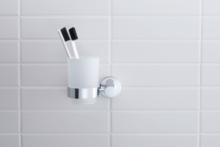 Pahar baie Duravit 0099191000, D-Code, tip instalare pe perete, calitate superioara pentru baia ta, crom [4]