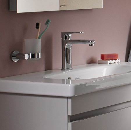 Pahar baie Duravit 0099191000, D-Code, tip instalare pe perete, calitate superioara pentru baia ta, crom [5]