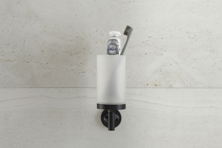 Pahar baie Duravit 0099314600, Starck T, tip instalare pe perete, calitate superioara pentru baia ta, negru [4]