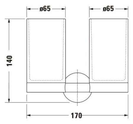 Pahar baie Duravit 0099481000, Starck T, tip instalare pe perete, calitate superioara pentru baia ta, crom [8]