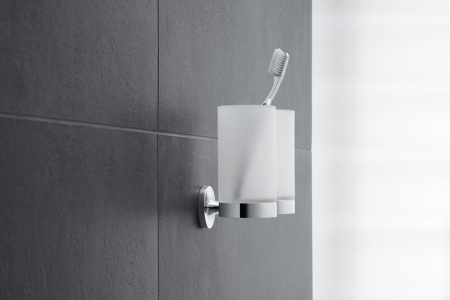 Pahar baie Duravit 0099481000, Starck T, tip instalare pe perete, calitate superioara pentru baia ta, crom [2]