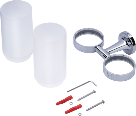 Pahar baie Duravit 0099481000, Starck T, tip instalare pe perete, calitate superioara pentru baia ta, crom [5]