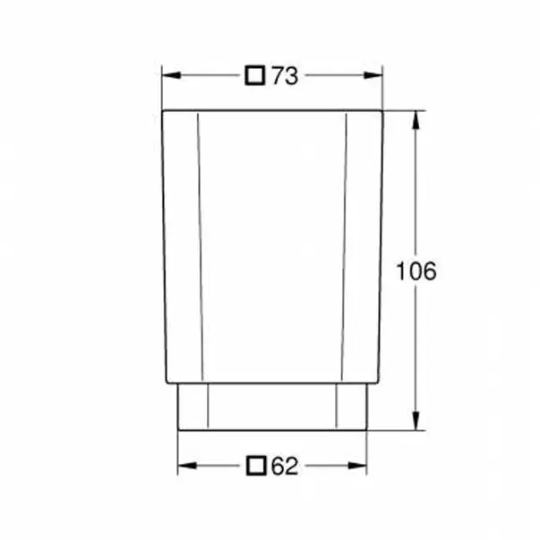 Pahar Grohe Selection Cube alb mat [3]