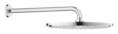 Palarie de dus Grohe 26066000, Dus fix Rainshower 310, montaj pe perete, diametru 310 mm, conexiune instalare 1/2, crom [1]
