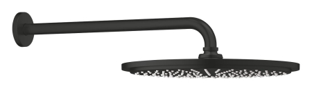 Palarie de dus Grohe 260662430, Dus fix Rainshower 310, montaj pe perete, pentru un dus confortabil zilnic, negru [2]