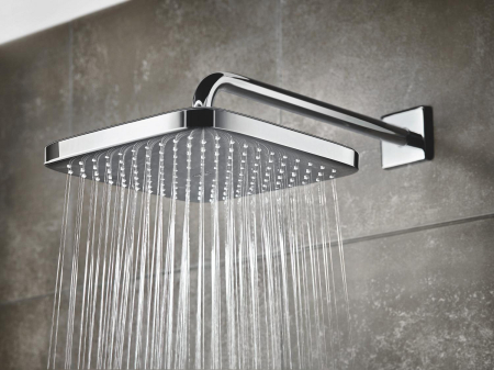 Palarie de dus Grohe 26682000, Dus fix Tempesta 250 Cube, montaj pe perete, pentru un dus confortabil zilnic, crom [5]