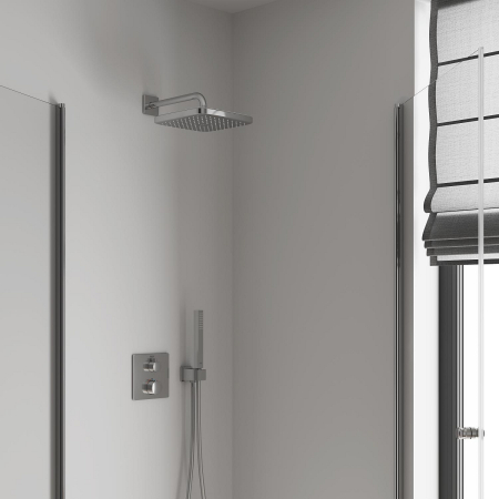 Palarie de dus Grohe 26682000, Dus fix Tempesta 250 Cube, montaj pe perete, pentru un dus confortabil zilnic, crom [7]