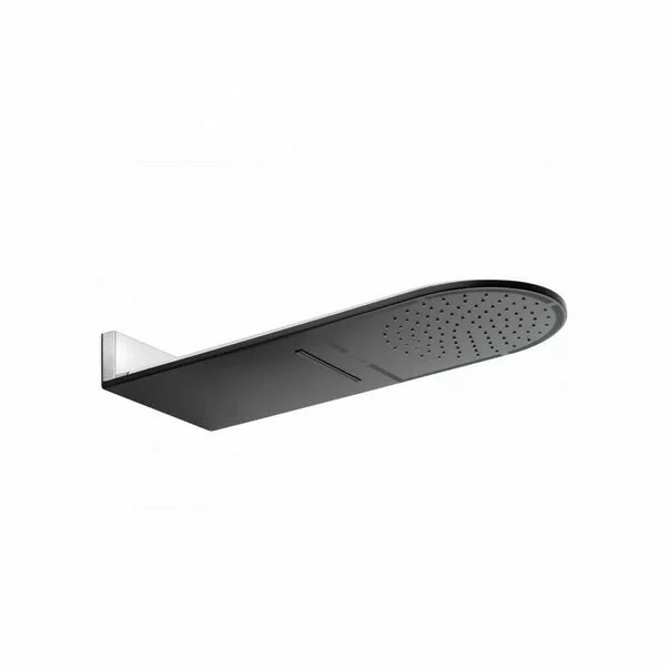 Brate si palarii dus - Palarie de dus montare pe perete Kludi A-QA Rain 250 mm 2 jeturi negru