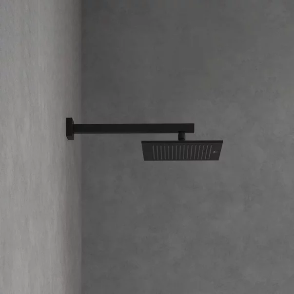 Palarie de dus patrata Villeroy&Boch Universal 25x25 cm negru mat periat 1 functie [9]