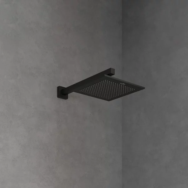 Palarie de dus patrata Villeroy&Boch Universal 25x25 cm negru mat periat 1 functie [8]