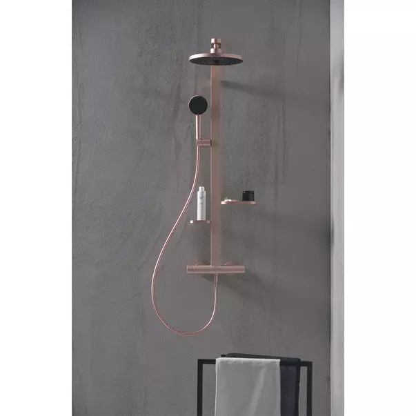 Palarie de dus rotunda din aluminiu Ideal Standard Alu+ rose mat 2 functii [6]