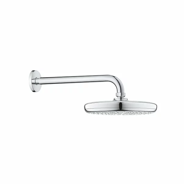 Brate si palarii dus - Palarie de dus rotunda Grohe New Tempesta 210 cu brat de dus crom