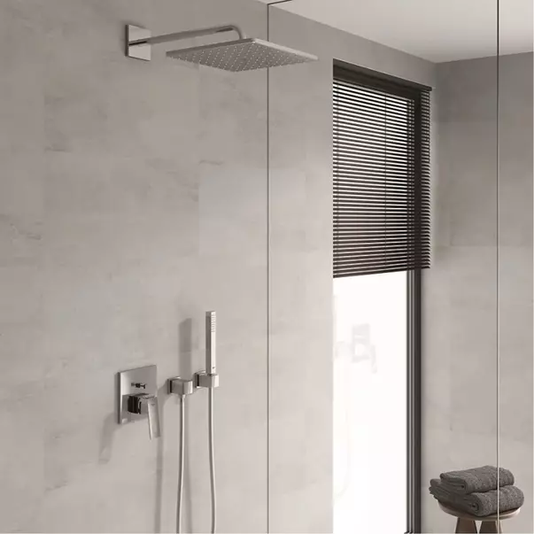 Palarie si brat de dus Grohe Rainshower Mono Cube 310 crom lucios 1 functie [2]