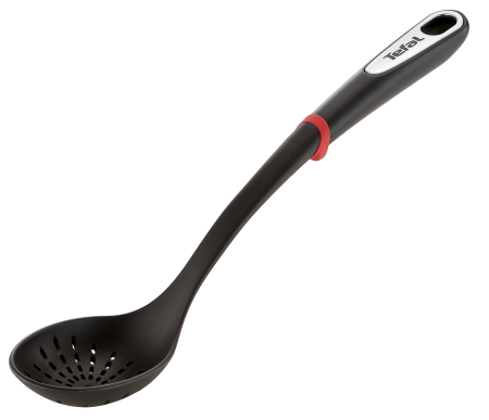 Ustensile bucatarie - Paleta strecuratoare Ingenio K2060314, calitate premium, design inovator, fara BPA sau ftalati, plastic, negru