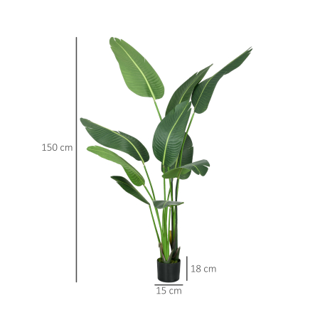  Palmierul Calatorilor Artificial Cu Ghiveci, 5m [2]