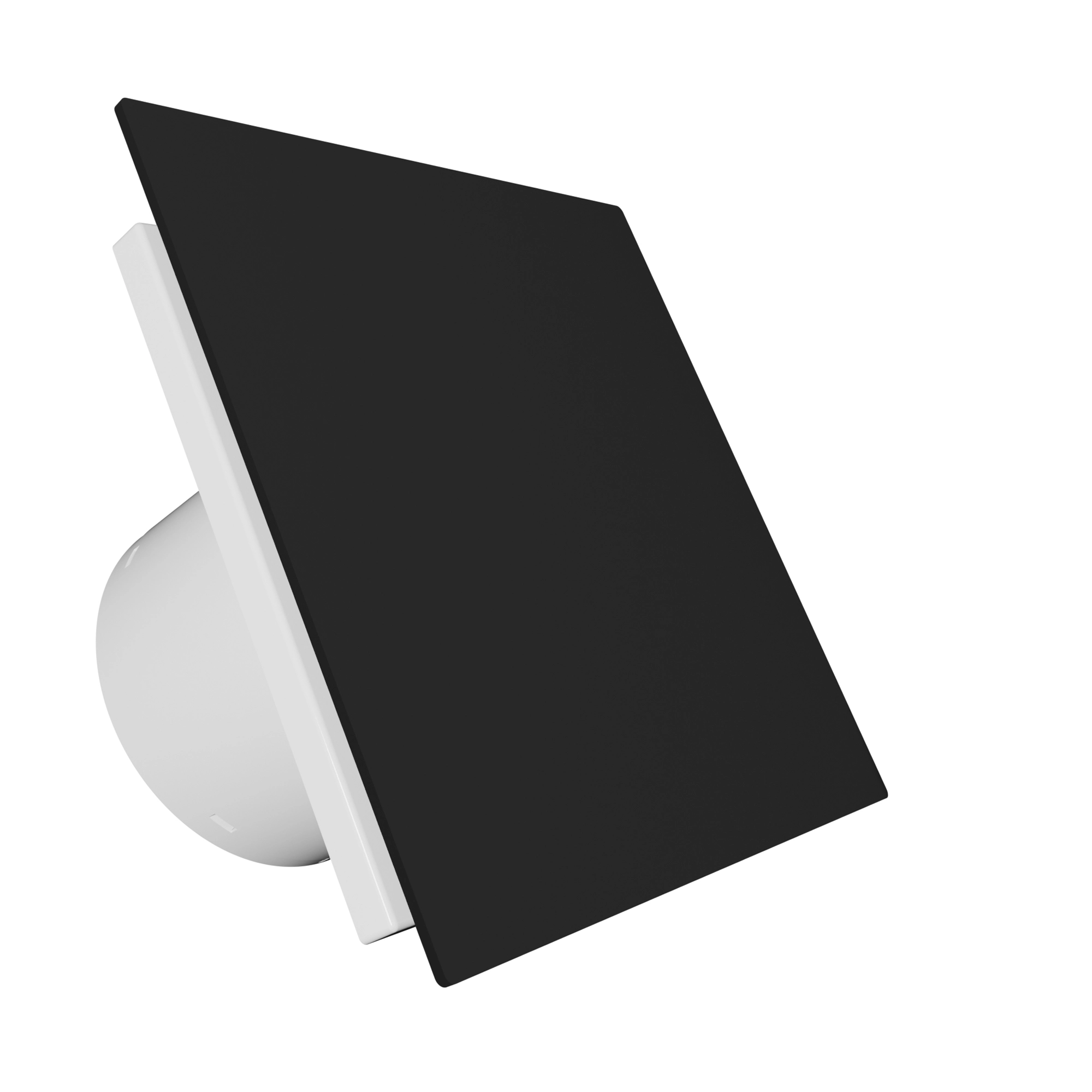 Termice, climatizare si ventilatie - Panou decorativ din sticla VentEurope PAGM4/5B, compatibil cu ventilatoarele EON, 179x179 mm, design modern, Negru mat