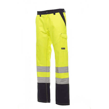 Pantaloni de lucru - Pantaloni talie Payper Charter Polar, Sezon Iarna, Yellow/Navy Blue, Marime M