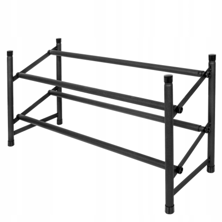 Pantofar extensibil cu 2 rafturi, 62-115cm, negru [2]