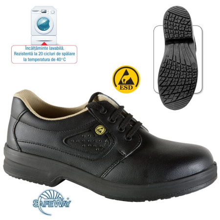 Pantofi de protectie Safeway E913 Echinacea S1 ESD SRC, Bombeu de protectie, Lamela antiperforatie, Antiderapant, Marime 39 [1]