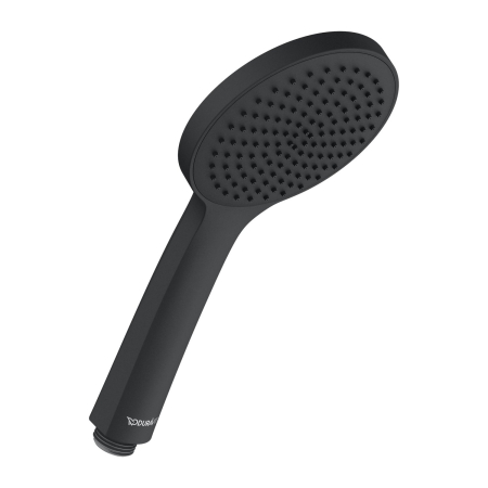 Baie - Para de dus Duravit UV0650013046, dus, diametru 110 mm, montaj universal, racord 1/2'', para shockproof, negru