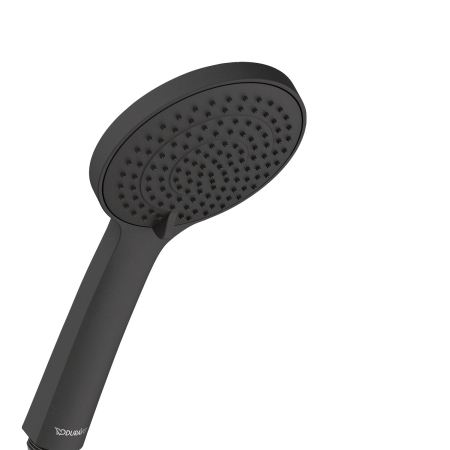 Baie - Para de dus Duravit UV0652015046, dus, diametru 110 mm, 3 functii, montaj universal, racord 1/2'', negru