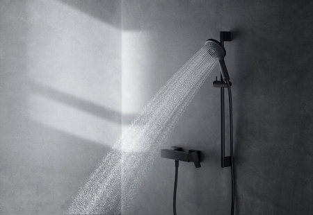 Para de dus Duravit UV0652017046, dus, diametru 120 mm, 3 functii, montaj universal, racord 1/2'', negru [4]