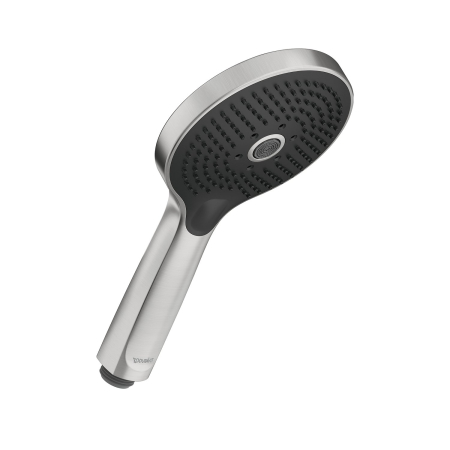 Baie - Para de dus Duravit UV0652017070, dus, diametru 120 mm, 3 functii, montaj universal, racord 1/2'', otel satinat