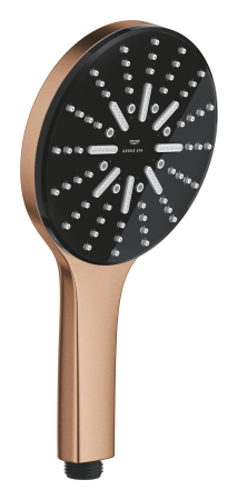 Pare, furtunuri si accesorii - Para de dus Grohe 101676DL00, SPA AQUA, 130 mm, 3 functii, ABS/acril, mat, cupru
