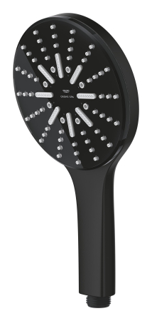 Para de dus Grohe 101676KF00, SPA AQUA, 130 mm, 3 functii, ABS/acril, mat, negru [3]