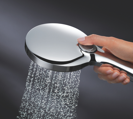 Para de dus Grohe 26544LS0, Rainshower SmartActive 130, 1/2'', universala, 3 pulverizari, anti-calcar, crom/alb [7]