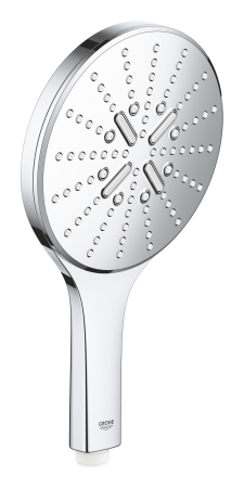 Baie - Para de dus Grohe 26553000, Rainshower SmartActive 150, diametru 150 mm, 3 functii, montaj universal, crom