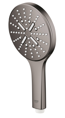 Para de dus Grohe 26574A00, Rainshower SmartActive 130, universala, 3 pulverizari, anti-calcar, lucios, grafit [3]