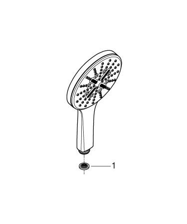 Para de dus Grohe 26574DC0, SmartActive, 1/2'', 3 functii, 130 mm, ABS, mat, otel satinat [3]