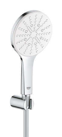 Accesorii dus - Para de dus Grohe 26581LS0, SmartActive, 130 mm, 3 functii, suport/furtun, crom