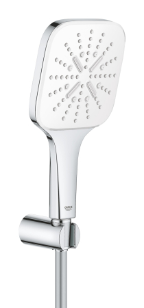 Accesorii dus - Para de dus Grohe 26589LS0, SmartActive, 130 mm, 3 functii, suport/furtun, crom