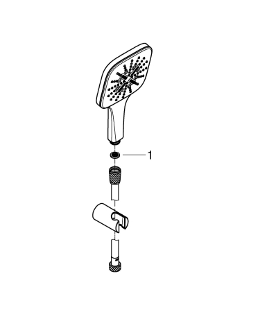 Para de dus Grohe 26589LS0, SmartActive, 130 mm, 3 functii, suport/furtun, crom [5]