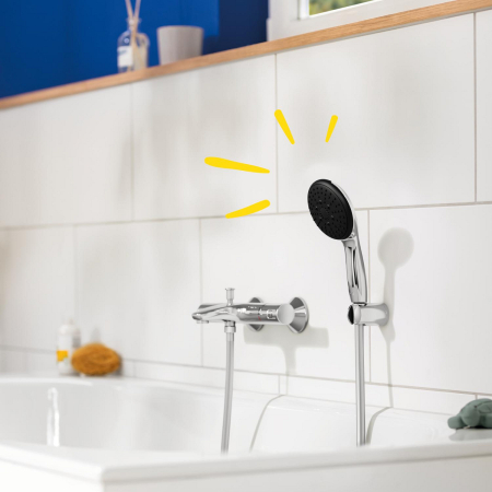Para de dus Grohe 26769001, 110 mm, 1.75 m, 211 mm, 3 functii, 1/2 racord, sistem anticalcar, universal, Crom [8]